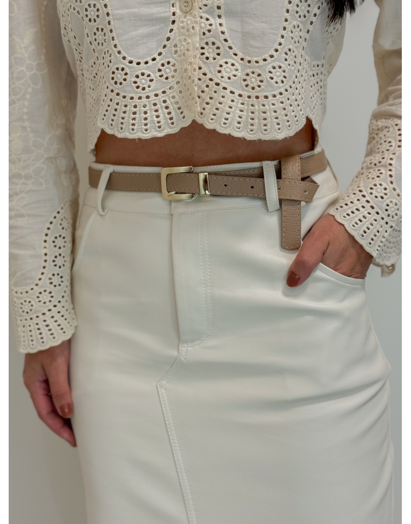 Cinto Couro Fininho Lucy Nude