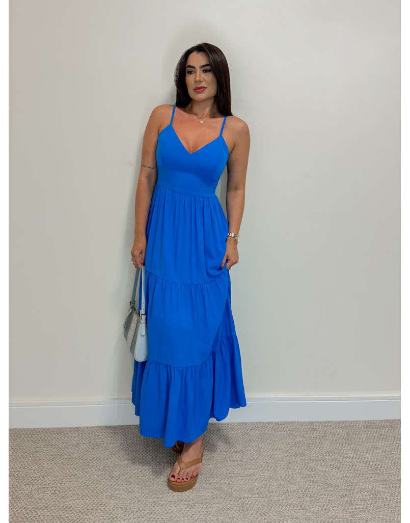 Vestido Midi Atenas Azul