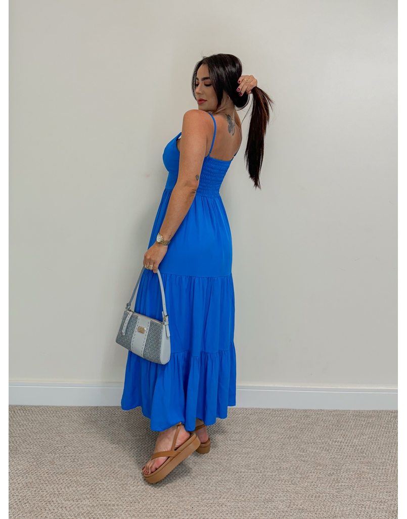 Vestido Midi Atenas Azul