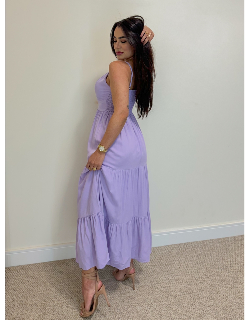 Vestido Midi Atenas Lilás