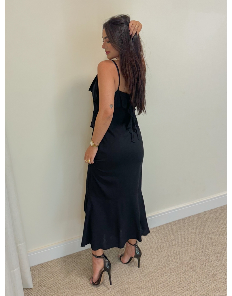 Vestido Midi Alcinha Preto