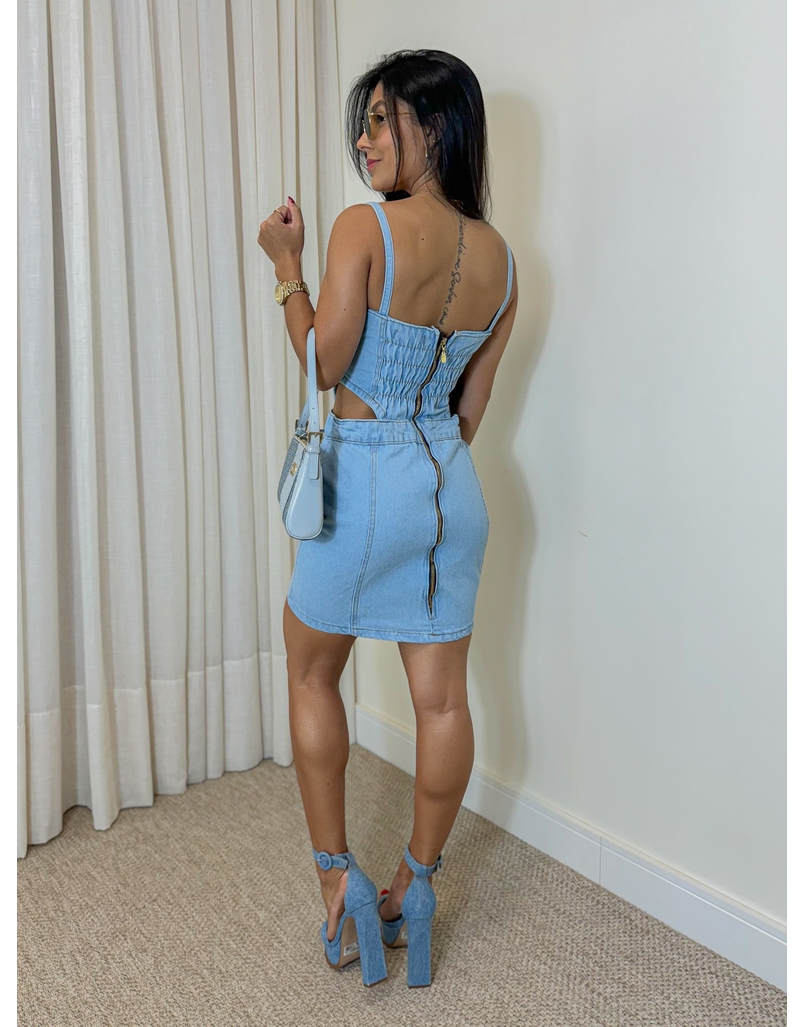 Vestido Jeans Claro Zoe