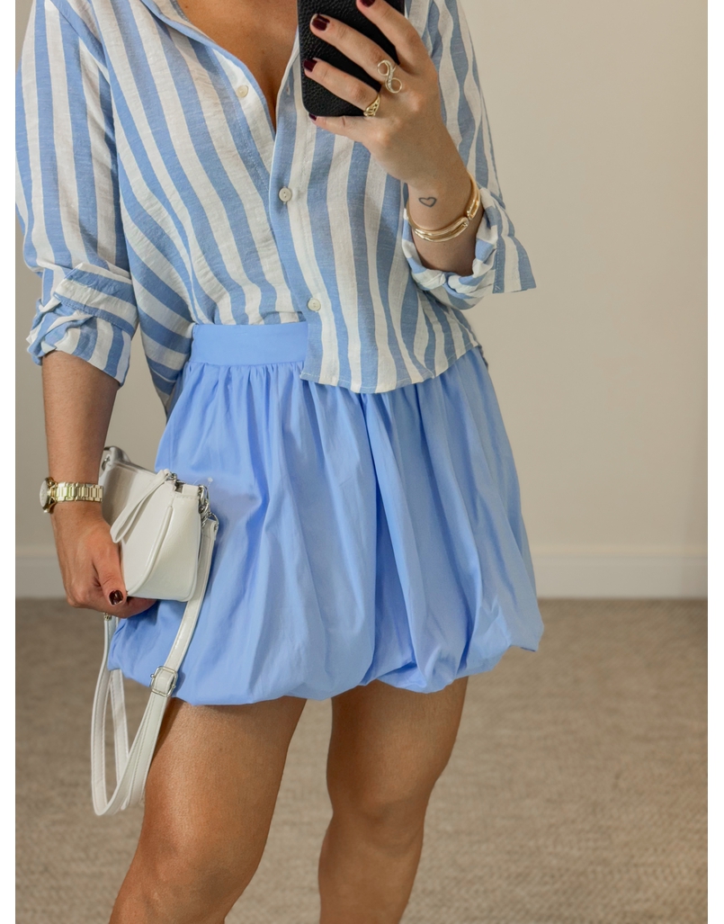 Saia Balonê Lucy Azul