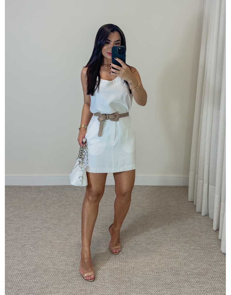 Saia Viscolinho Bruna Off