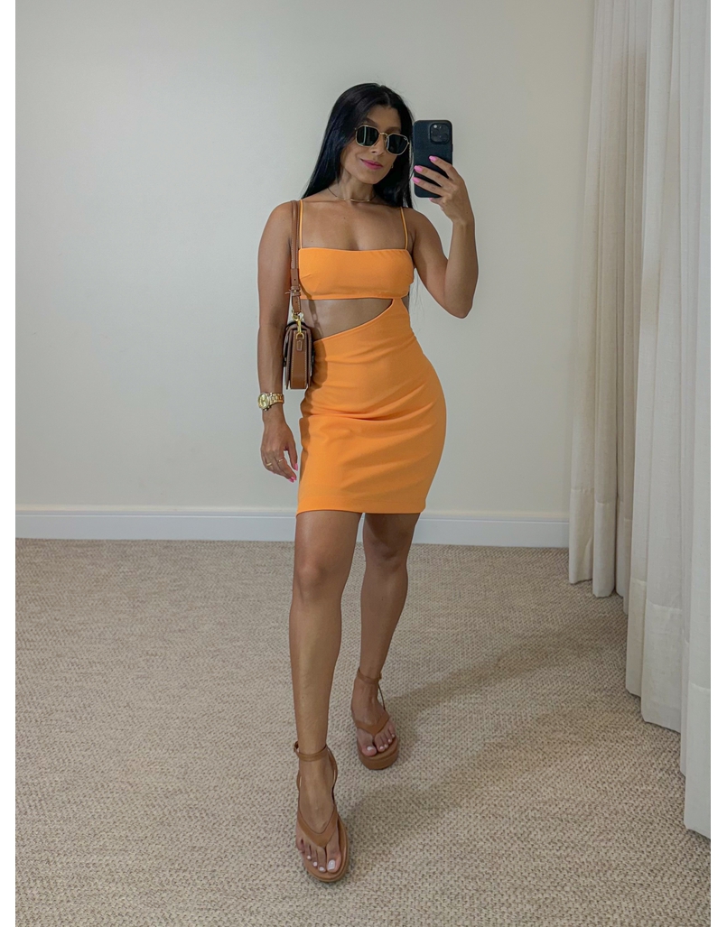 Vestido Abertura Cecí Coral