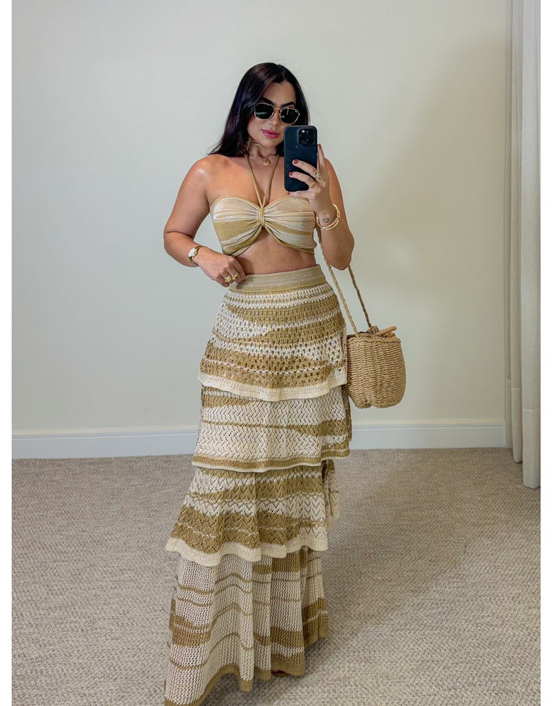 Conjunto Tricot Jane Areia