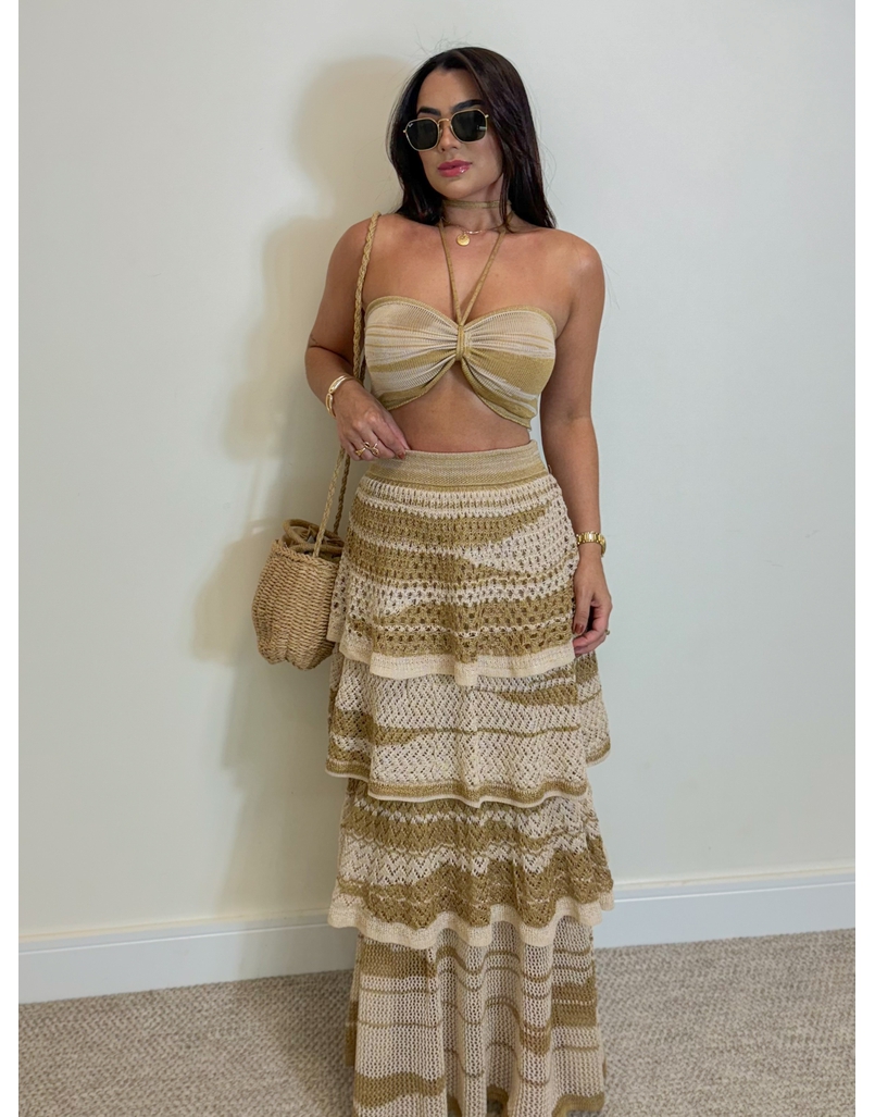 Conjunto Tricot Jane Areia