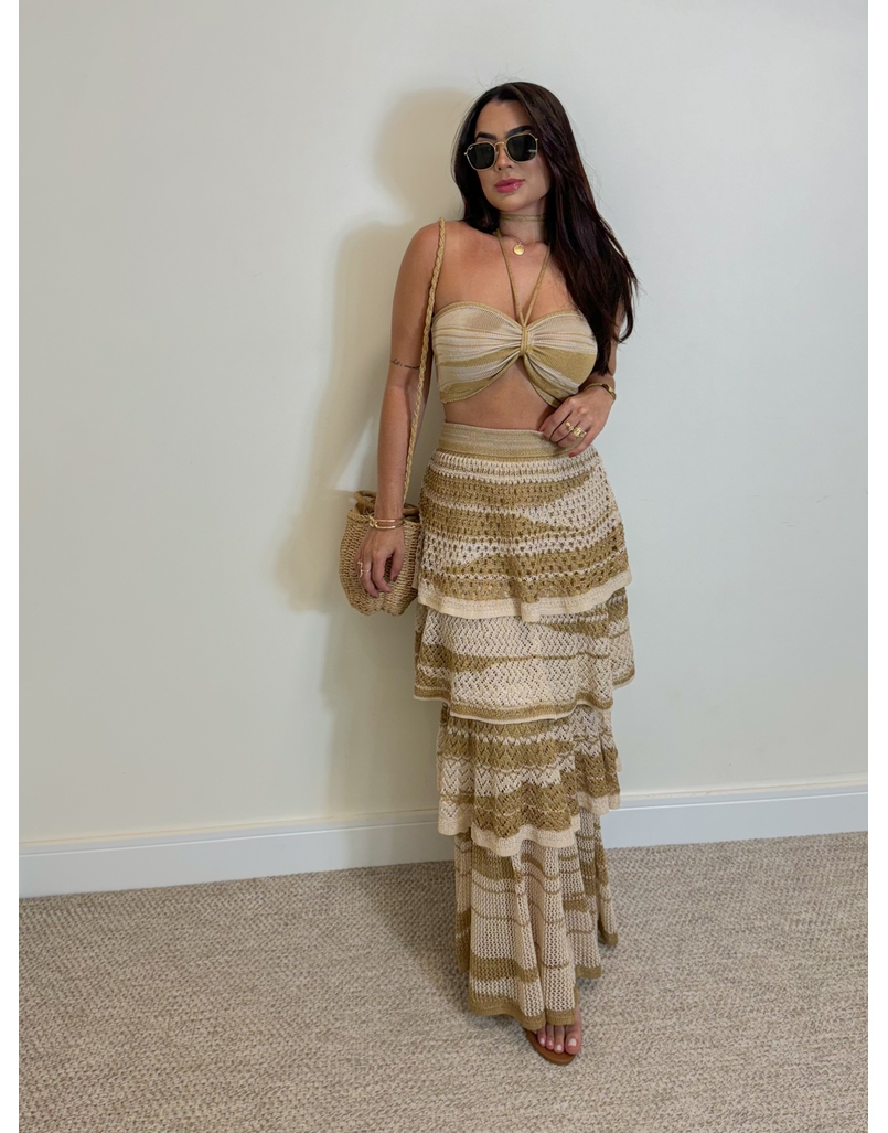 Conjunto Tricot Jane Areia