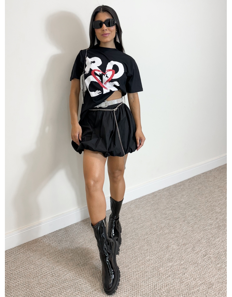 Saia Balonê Lucy Preta