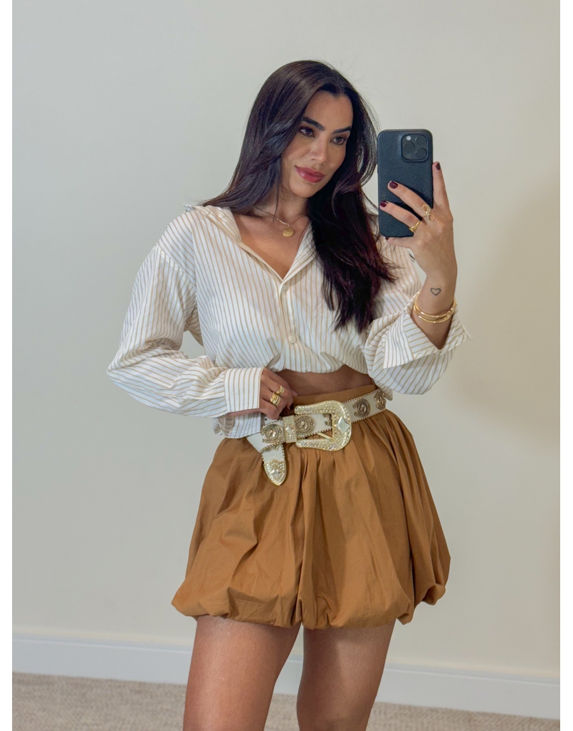 Saia Balonê Lucy Caramelo