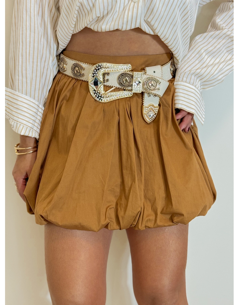 Saia Balonê Lucy Caramelo