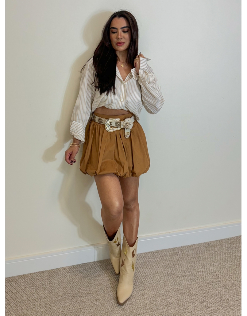 Saia Balonê Lucy Caramelo