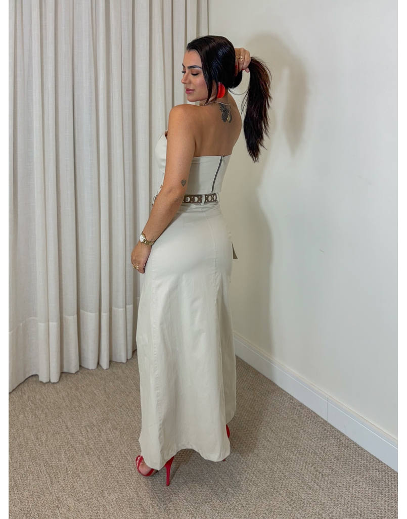 Conjunto Saia Marina Areia