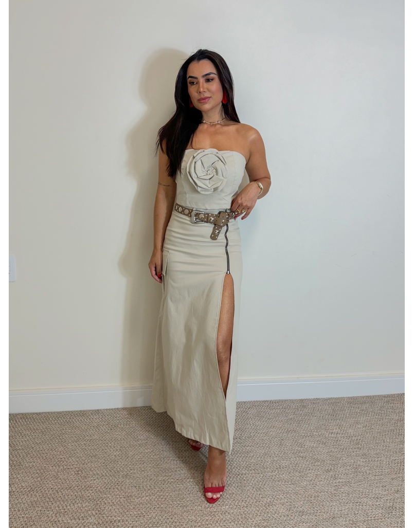 Conjunto Saia Marina Areia