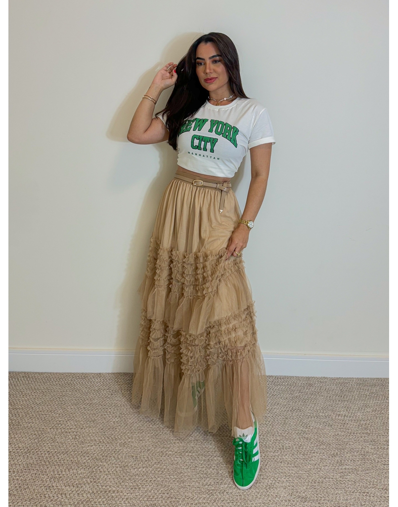Saia Tule Veneza Cappuccino