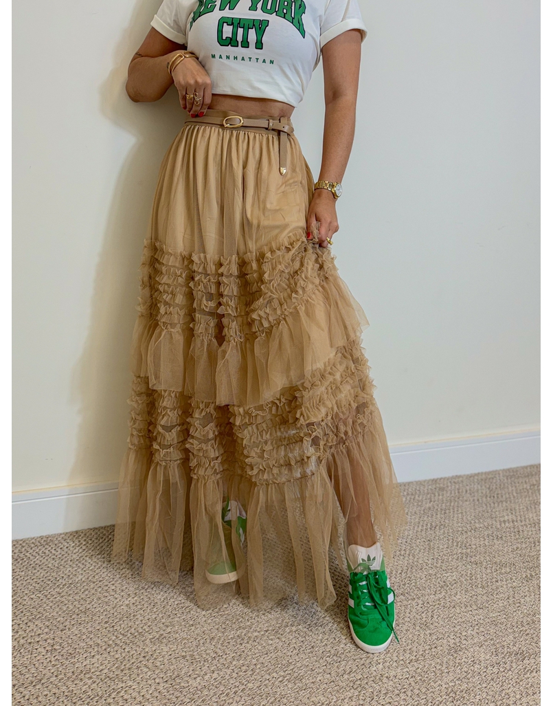 Saia Tule Veneza Cappuccino