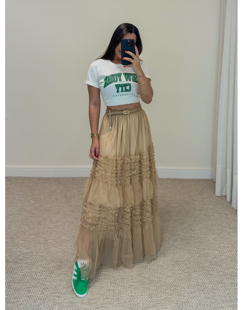 Saia Tule Veneza Cappuccino