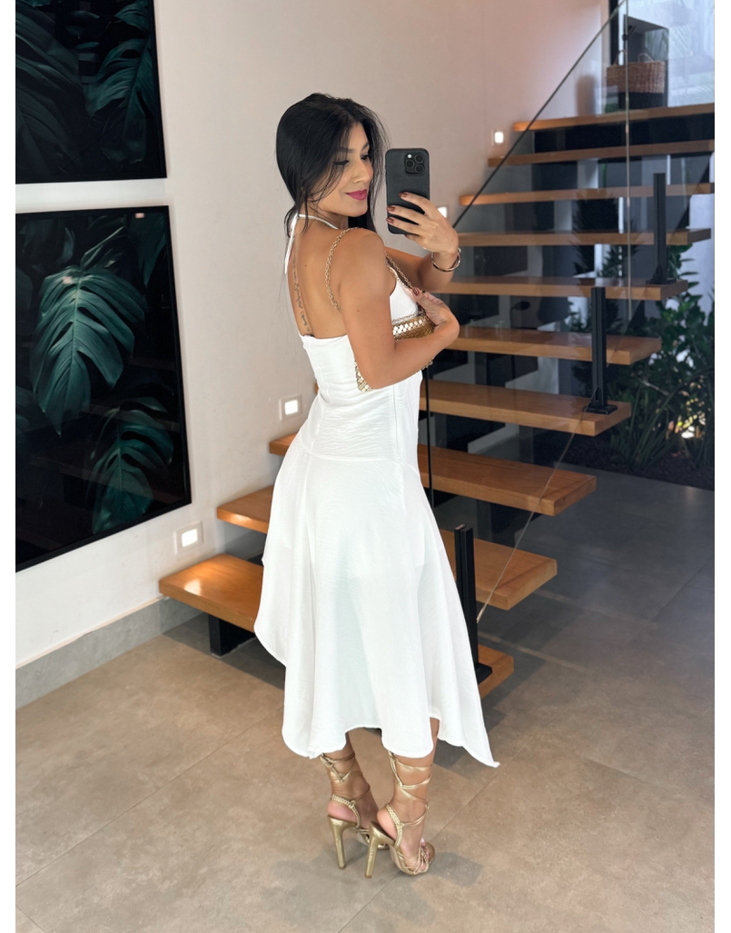 Vestido Midi Carla Branco