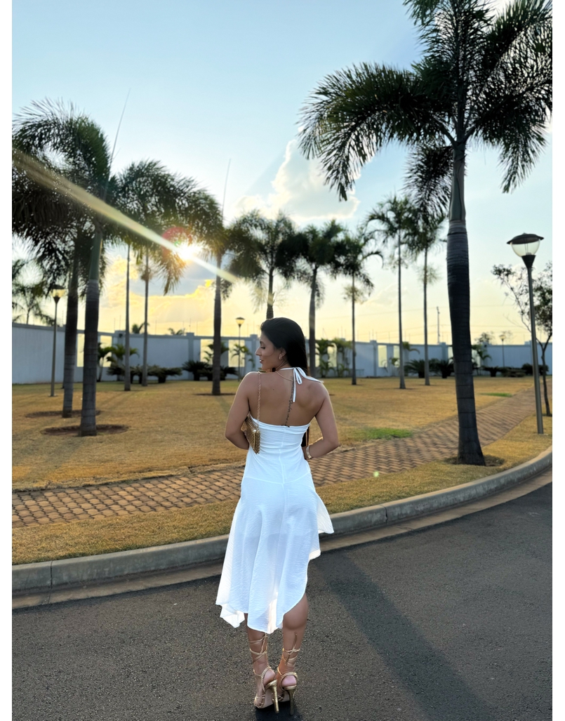 Vestido Midi Carla Branco