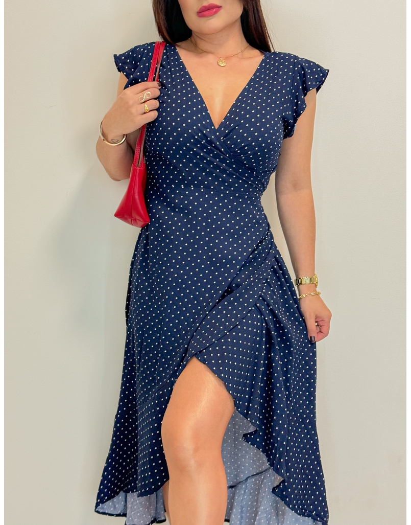 Vestido Envelope Marinho