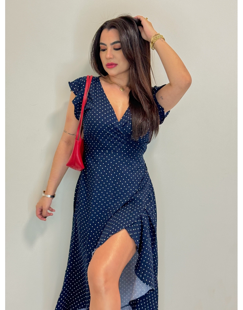 Vestido Envelope Marinho