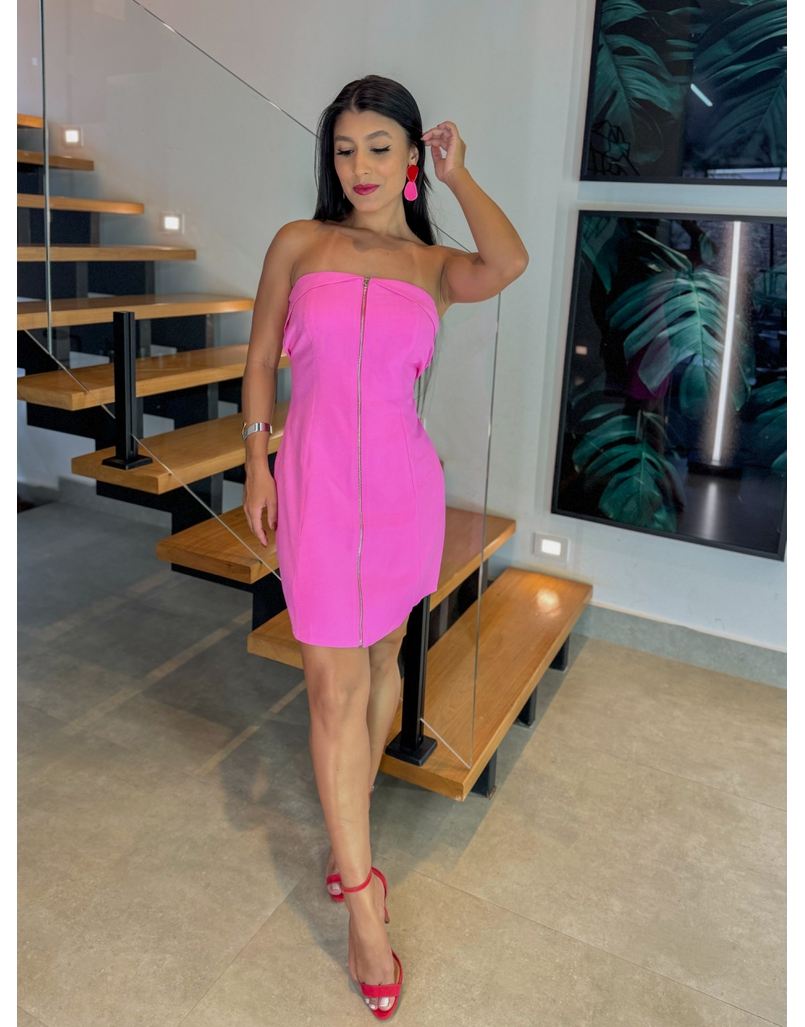 Vestido Zíper Amanda Rosa