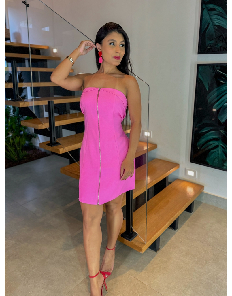 Vestido Zíper Amanda Rosa