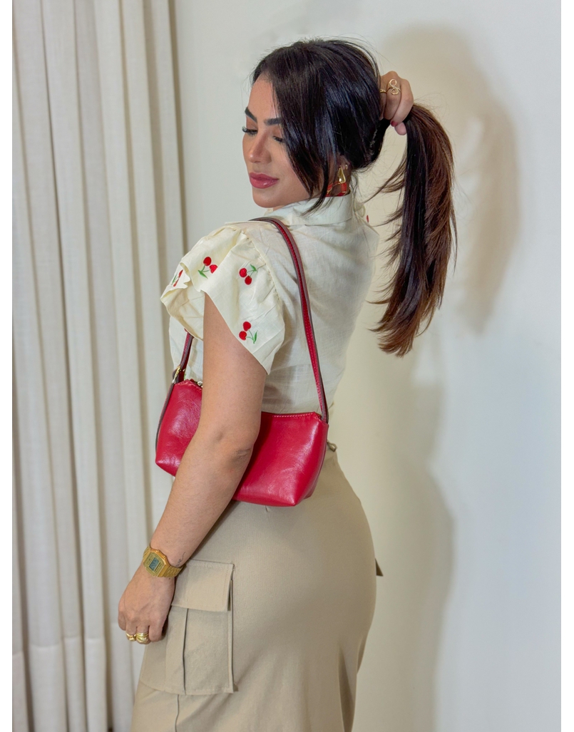 Camisa Cereja Manteiga