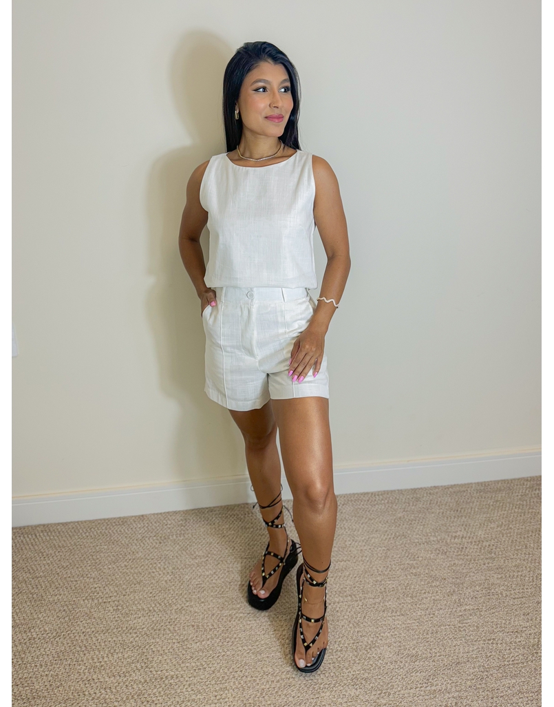 Conjunto Linho Viviane Branco