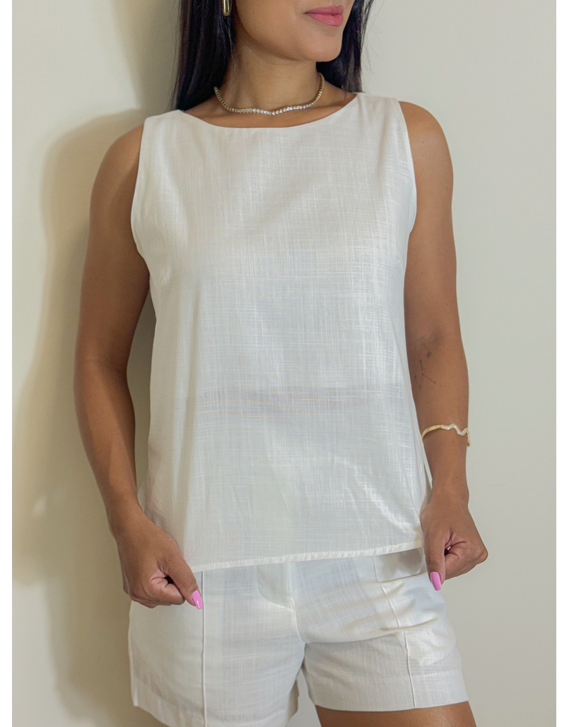 Conjunto Linho Viviane Branco