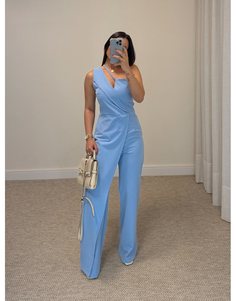 Macacão Michele Azul