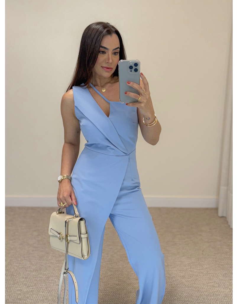 Macacão Michele Azul