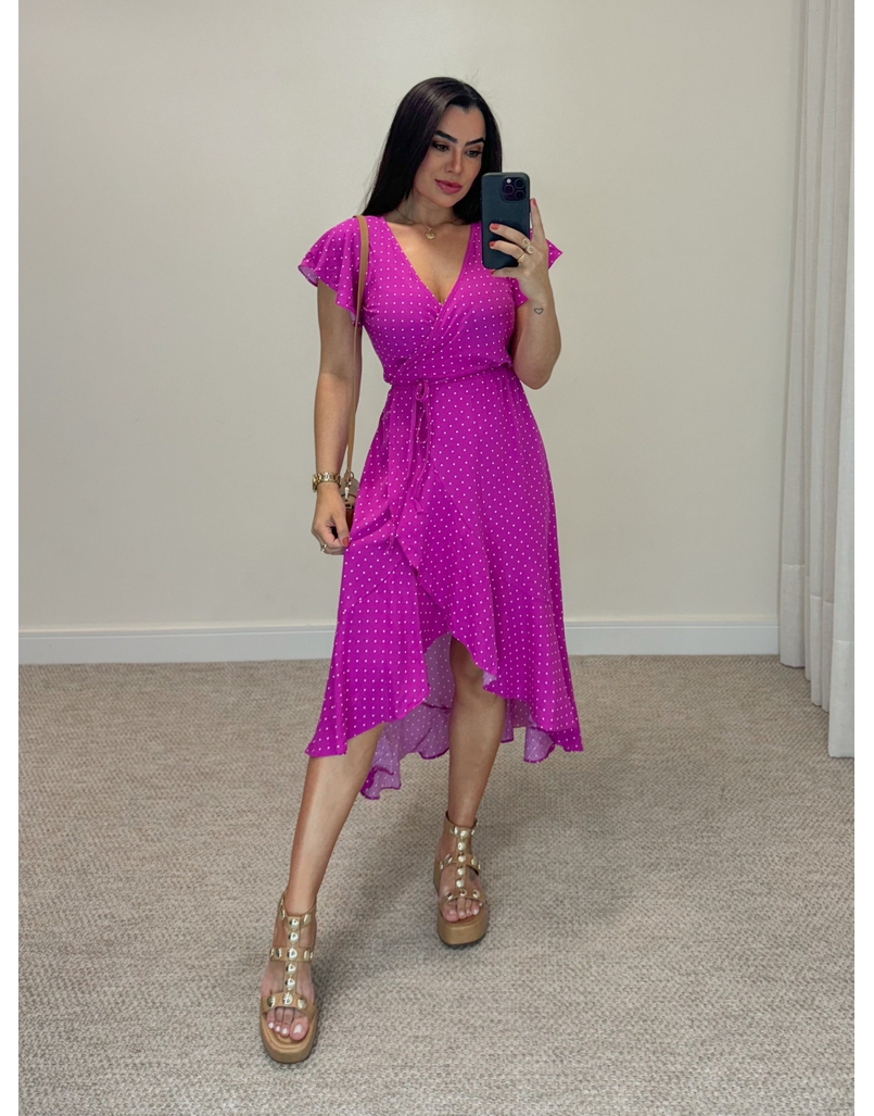 Vestido Envelope Fúcsia 