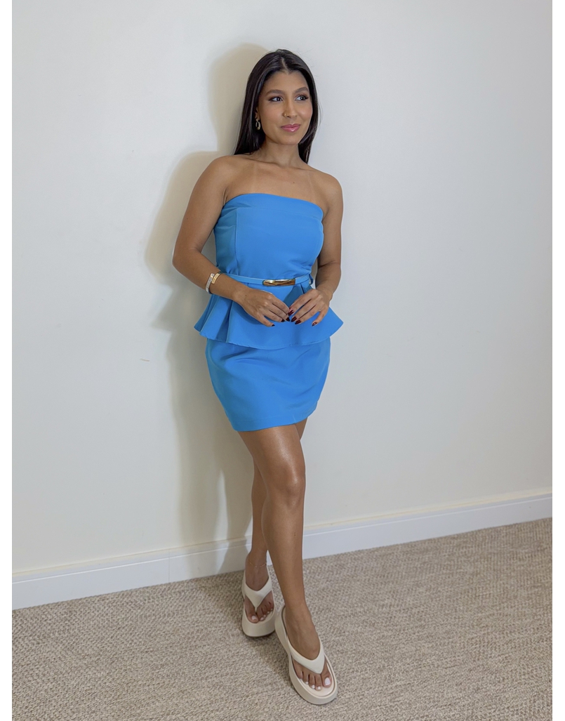 Conjunto Saia Catarina Azul