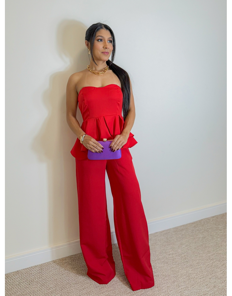 Blusa Tomara Que Caia Laysa Vermelha