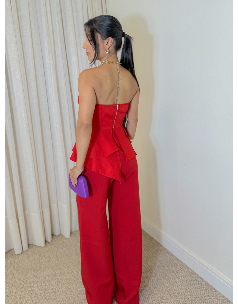 Blusa Tomara Que Caia Laysa Vermelha