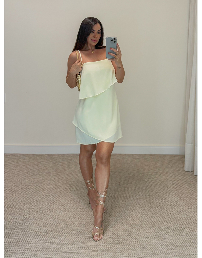 Vestido Alcinha Jordânia Marfim 