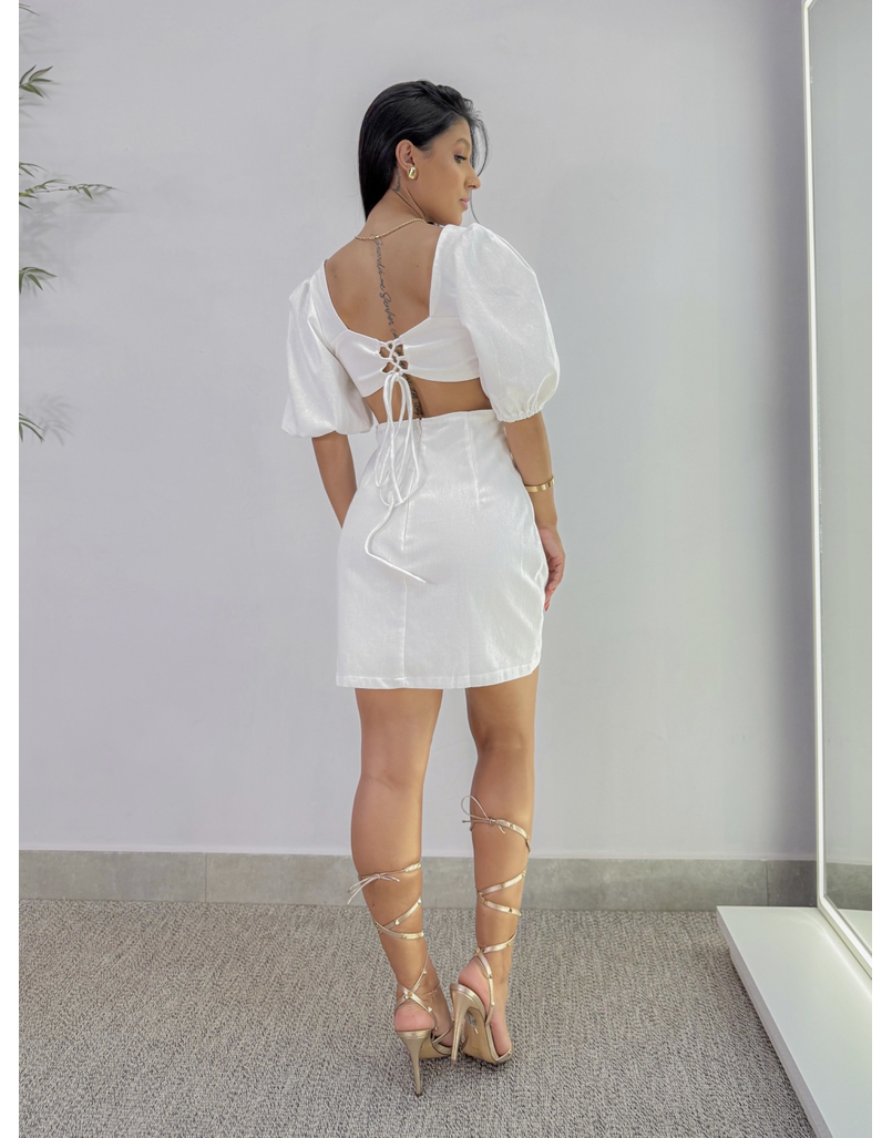 Vestido Linho Anaisa Branco 