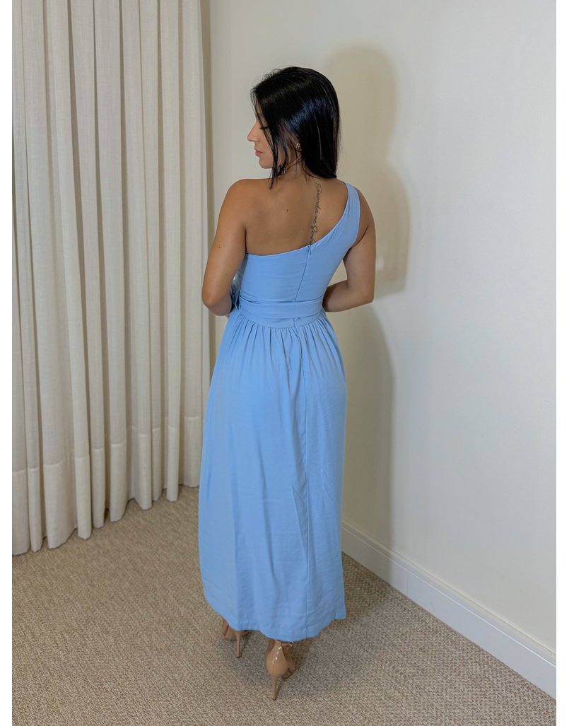 Vestido Midi Ariela Azul