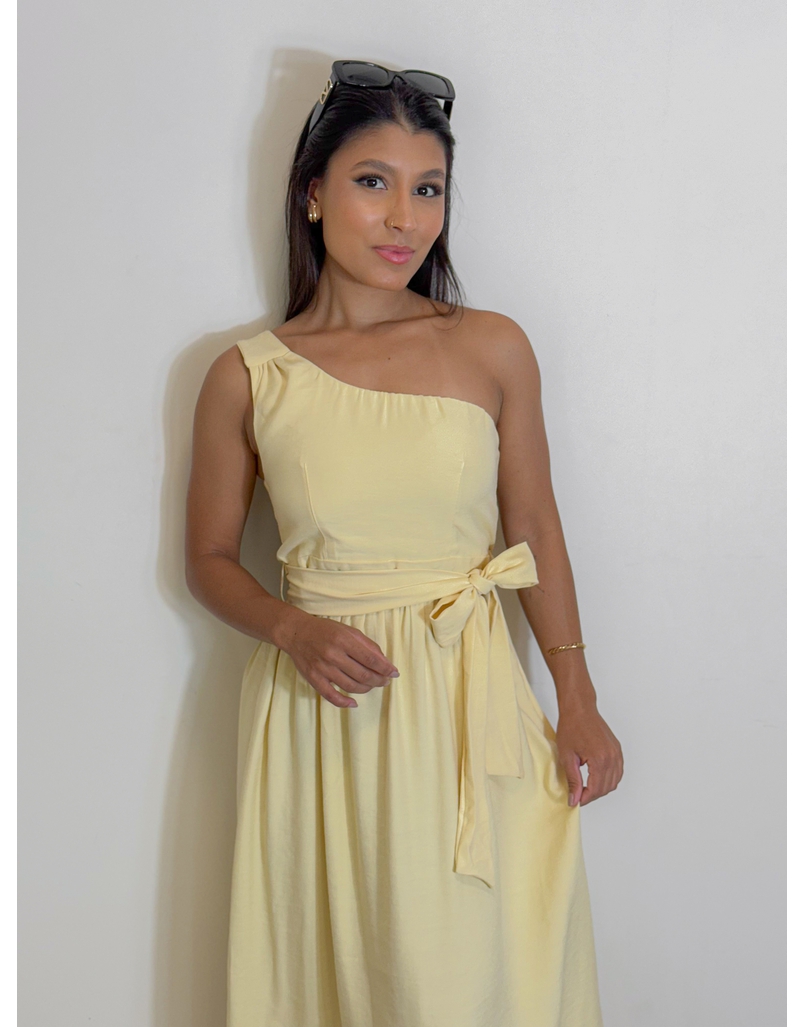 Vestido Midi Ariela Manteiga