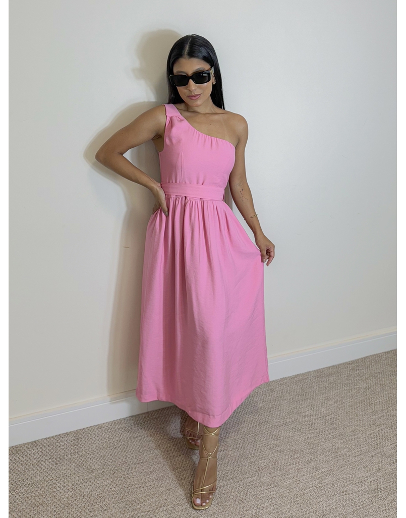 Vestido Midi Ariela Rosa