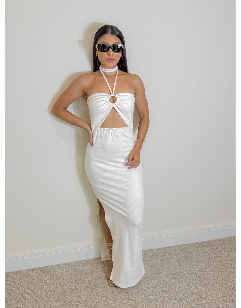 Vestido Canelado Cintia Off