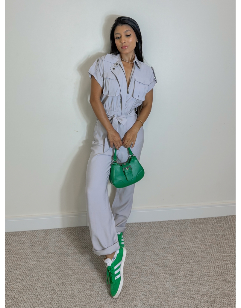 Macacão Viscolinho Cinza 