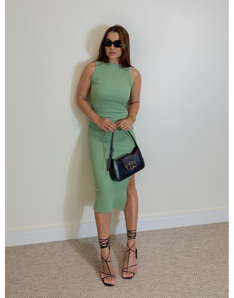 Vestido Canelado Kiara Oliva