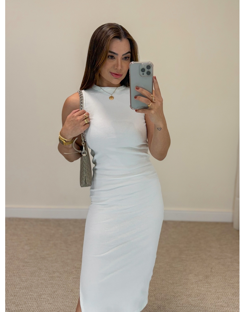 Vestido Canelado Kiara Off