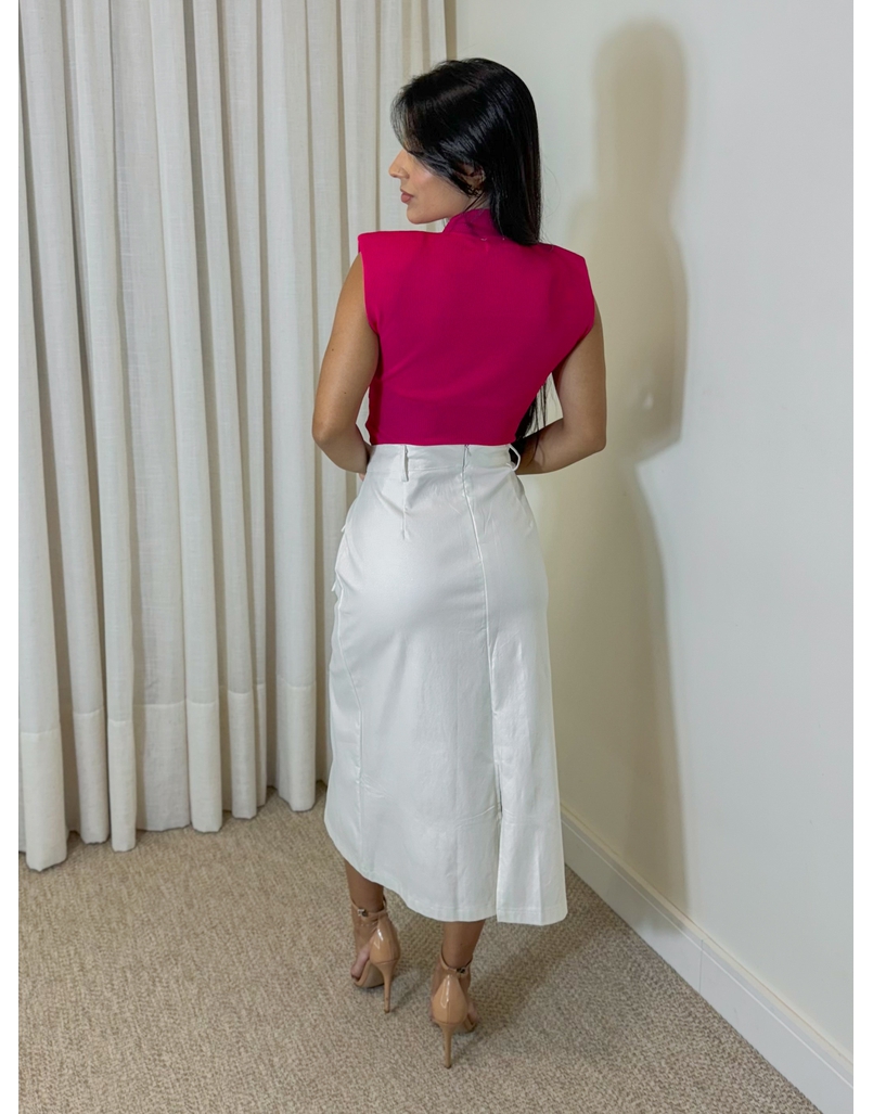 Saia Midi Resinada Off