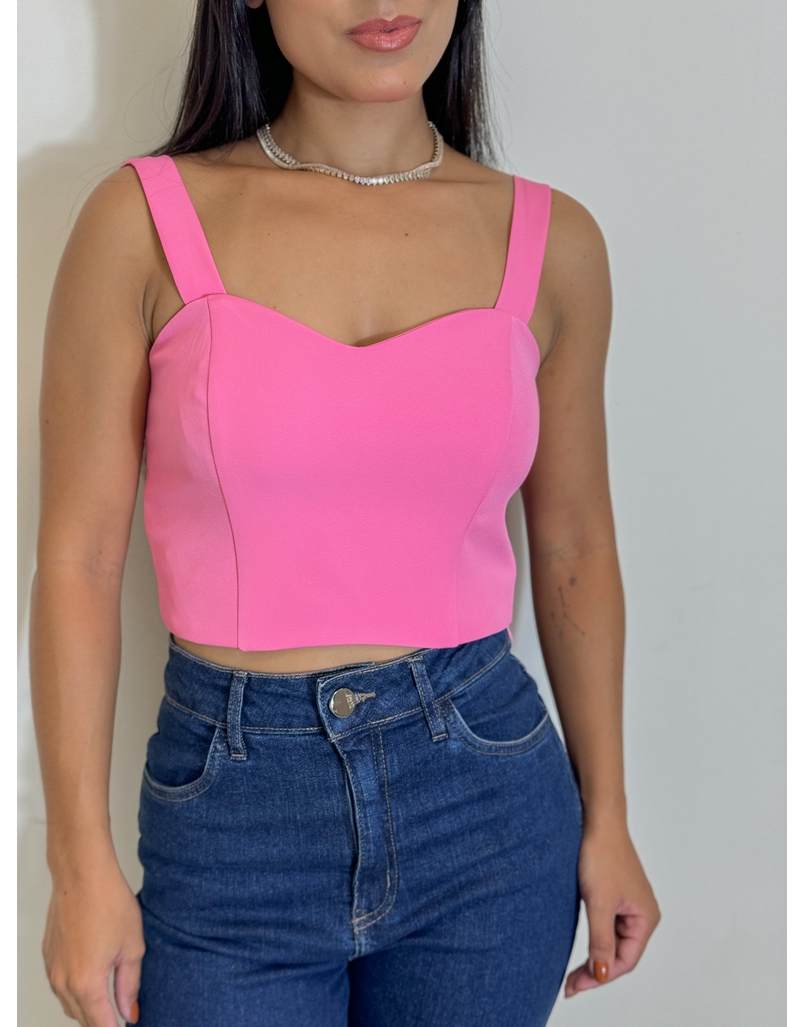 Cropped Alça Daniele Rosa