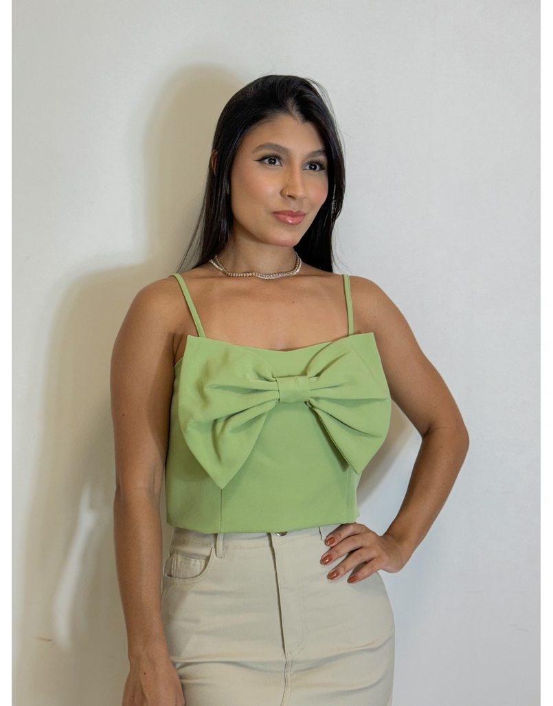 Cropped Laço Flávia Verde