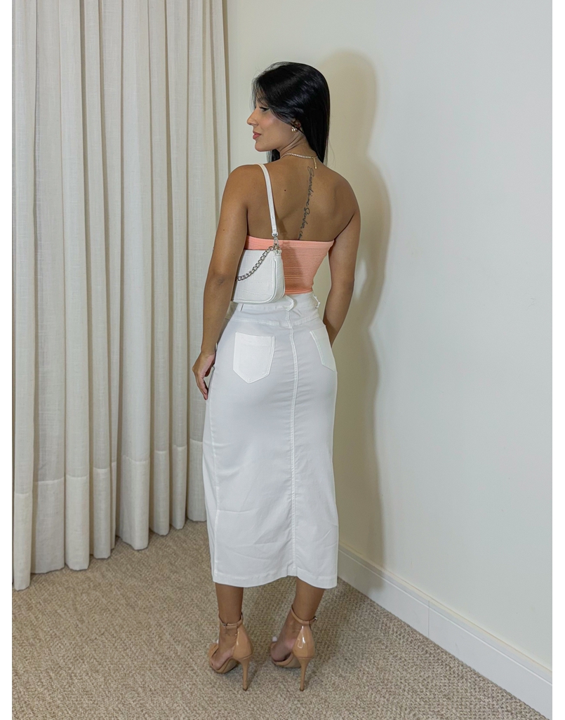 Cropped Tricot Érica Coral