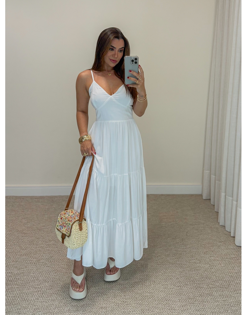 Vestido Midi Atenas Branco 